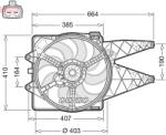DENSO Ventilator, radiator DENSO DER09309 (DER09309) - fixbox