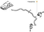 Original Renault Bucsa, stabilizator ORIGINAL RENAULT 77 00 428 738 (77 00 428 738)