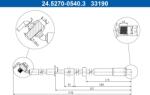 ATE Furtun frana ATE 24.5270-0540.3 (24.5270-0540.3)