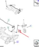 Original Toyota Brat/bieleta suspensie, stabilizator ORIGINAL TOYOTA SU001 A6492 (SU001 A6492)