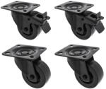 Roadworx Black Wheel 80mm Szett (D080200015)