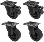 Roadworx Black Wheel 100mm Szett (D080200021)