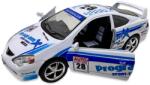  Macheta Honda Integra alba racing replica metal cu usi deschise si mecanism pull back fara cutie proprie