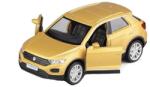 Welly Macheta Volkswagen T-Roc auriu 1: 32 replica metal cu usi deschise si mecanism pull back fara cutie proprie (JPT)