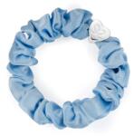 By Eloise London Silk Scrunchie Silver Heart Ластик за коса за жени цвят Sky Blue
