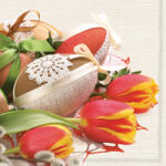  Húsvét Eggs & Catkins szalvéta 20 db-os 33x33 cm (PKK018006) - sandori