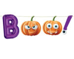  Halloween Boo papír felirat 150 cm (MLG166330) - sandori