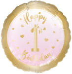  Első születésnap Pink fólia lufi 43 cm (DPA9917251) - sandori