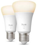 Philips Bec LED Philips Hue White Ambiance, E27, 7W, Bluetooth/Zigbee, Pachet 2 buc (8721103072566)
