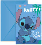  Disney Lilo és Stitch, A csillagkutya Angel party meghívó 6 db-os FSC (PNN96917) - sandori