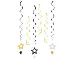  Csillag Glitter Stars szalag dekoráció 6 db-os szett (MLG169225) - sandori