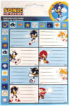  Sonic a sündisznó Rings füzetcímke matricával 16 db-os (GIM77540449) - sandori