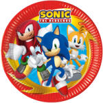  Sonic a sündisznó Sega papírtányér 8 db-os 23 cm FSC (PNN95645) - sandori
