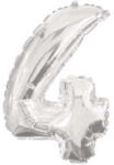  Óriás 4-es Silver szám Fólia lufi 85 cm (PNN91198) - sandori