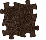 MUFFIK szenzoros ortopédiai szőnyeg puzzle gyökerek barna- puha (MFK-035-1-1-12)