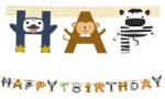  Állatos Zoo Happy Birthday felirat FSC 2 m (PNN96601)