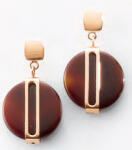  Victoria Rose gold színű barna mintás fülbevaló (VBNAB76700) - sandori