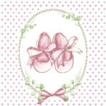  Babaváró Baby Slippers Pink szalvéta 20 db-os 33x33 cm (PKK057456) - sandori