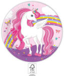  Unikornis Rainbow Colors papírtányér 8 db-os 23 cm FSC (PNN93757) - sandori