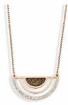  Victoria Rose gold színű fekete, fehér köves nyaklánc (VBNACA67945)