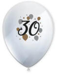  Happy Birthday 30 Milestone léggömb, lufi 6 db-os 11 inch (27, 5 cm) (PNN95622) - sandori