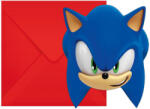  Sonic a sündisznó Sega party meghívó 6 db-os FSC (PNN95922) - sandori