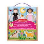 Melissa & Doug legjobb barátnők fa mágneses öltöztető (6074568)