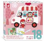 Janod My arts&crafts Colaje de catifea și autocolante din pâslă Culori de la 18 luni (J09212)