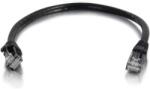 C2G UTP CAT6 Összekötő Fekete 30cm 83404 (83404)