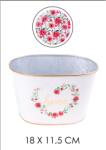 IRIS tin pot "v" mac roșu 21x13cm 81046 (81046)