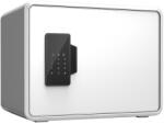  Páncélos Otthoni Biometrikus Ujjlenyomat-olvasós Széf 25x35x26 cm Fehér - pénz kazetta, irat széf, acél kazetta, kis irodai széf, ékszer széf, bútor széf, fém kazetta