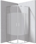 Deante Funkia Evo cabină de duș 90x90 cm semicircular crom luciu/sticlă cu model KYP0E99P (KYP0E99P)