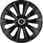 AutoHelix MSA Set 4 Capace Roti, potrivite jantelor de R15, pentru SsangYoung, model delta negru (13972)