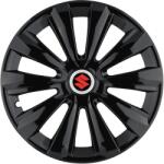 AutoHelix MSA Set 4 Capace Roti, potrivite jantelor de R15, pentru Suzuki, model delta negru (13978)