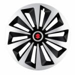AutoHelix MSA Set 4 capace roti Fox Gri-Negru R17 pentru gama auto Suzuki (15543)