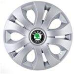 AutoHelix MSA Set 4 Capace Roti 15 inchi (R15), Compatibil Cu Skoda, model Top Gri (18971)