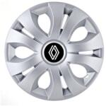 AutoHelix MSA Set 4 Capace Roti 15 inchi (R15), Compatibil Cu Renault Nou, model Top Gri (20285)
