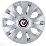 AutoHelix MSA Set 4 Capace Roti 15 inchi (R15), Compatibil Cu BMW Nou, model Top Gri (20312)