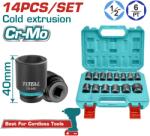 TOTAL - Set Tubulare De Impact 14 Piese, 1/2 (thistd12141) - vexio