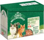 James Wellbeloved 12x85g James Wellbeloved Grain Free Adult Cat Hypoallergenic csirke nedves macskatáp