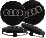AutoHelix MSA Set 4 Capace Janta Aliaj AUDI 60MM NEGRU (AUD60MMN)