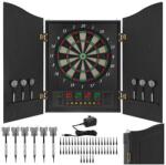  Elektronikus darts tábla 1-16 játékoshoz, Zola, ablakos kivitel, 4 LED kijelző, 6 fekete/fehér darts, 50 nyíl, 27 játék 243 kombinációban, 8 hangerőszint, 52, 5 x 69 x 7 cm