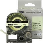 Compatibil Epson SY12YD, 12mm x 1, 5m, text negru / luminescent fundal alb, banda compatibila (PTe-SY12YD)