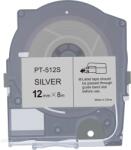 Compatibil Max LM-512S, 12mm x 8m, argintiu banda compatibila (LM-TP512S)