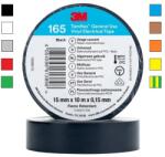 3M Temflex 165 Elektrobandă izolantă, 15 mm x 10 m 15 mm x 10 m alb/white (7100184731)