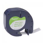 Compatibil Banda compatibila Dymo 59421, S0721500 / 91220, S0721520, 12mm x 4m, text negru/fundal alb (DY59421)