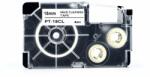 Compatibil Casio XR-18CL, 18mm x 4m, text negru / fundal alb, curățare, banda compatibila (XR-18CL)