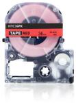 Compatibil Epson HTC36PK, 36mm x 8m, text negru / fundal roz, banda compatibila (HTC36PK)