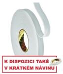 3M 9515W Spumă de montaj bandă dublu-adezivă, alb 12 mm x 3 m (AA-9515-1203-1)