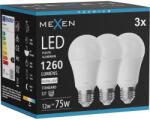 Mexen Nova 3x LED крушка E27, A60, 12W, Неутрална - 4000K, 1260 lm - L100-E27-1240-01x03 (L100-E27-1240-01x03)